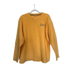 University of Indianapolis Gear for Sports Men’s Yellow Crewneck Pullover Size M